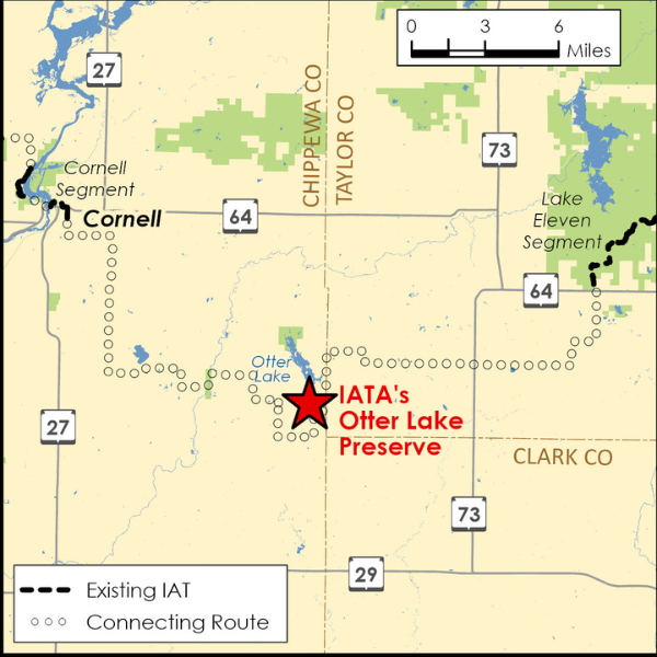 This map shows Otter Lake Preserve in relation to the surrounding area.