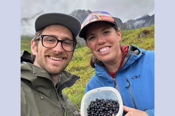 Bix and his wife Emma (pictured) both are passionate about the outdoors! Photo by Bix Firer.