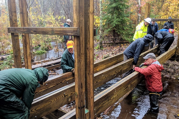 Ice Age Trail Alliance, Ice Age National Scenic Trail, Mobile Skills Crew event 2018, Langlade County MSC