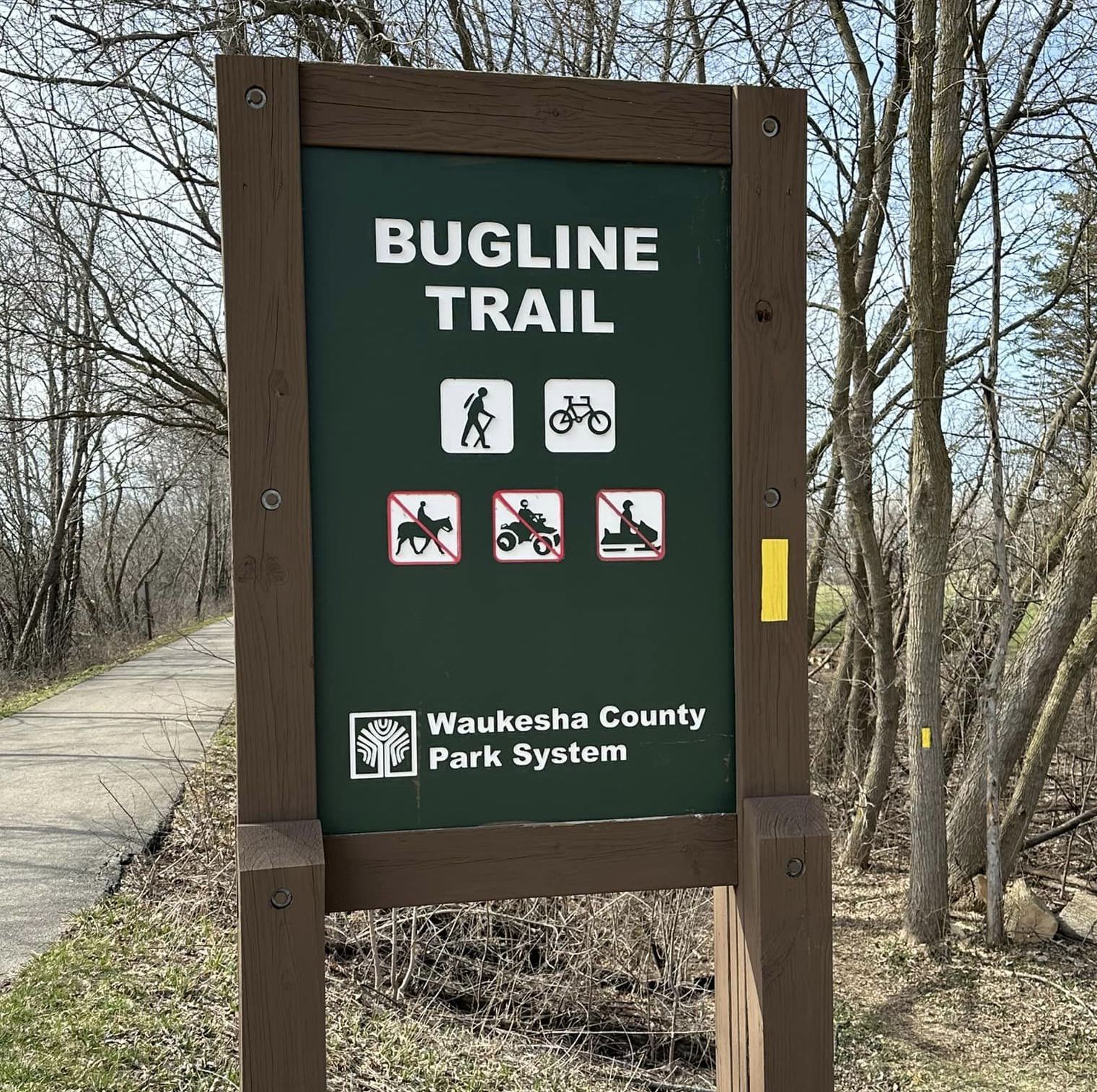 This photo shows how the Merton Segment and the Bugline Trail parallel each other. Many overlook this part of the trail due to it's lower elevation and trees/brush blocking the view.