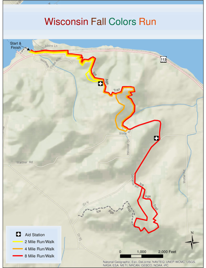 WI Fall Colors Map Ice Age Trail Alliance