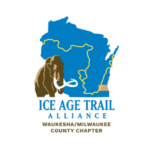 The Ice Age Trail Alliance logo with the Waukesha/Milwaukee County Chapter name